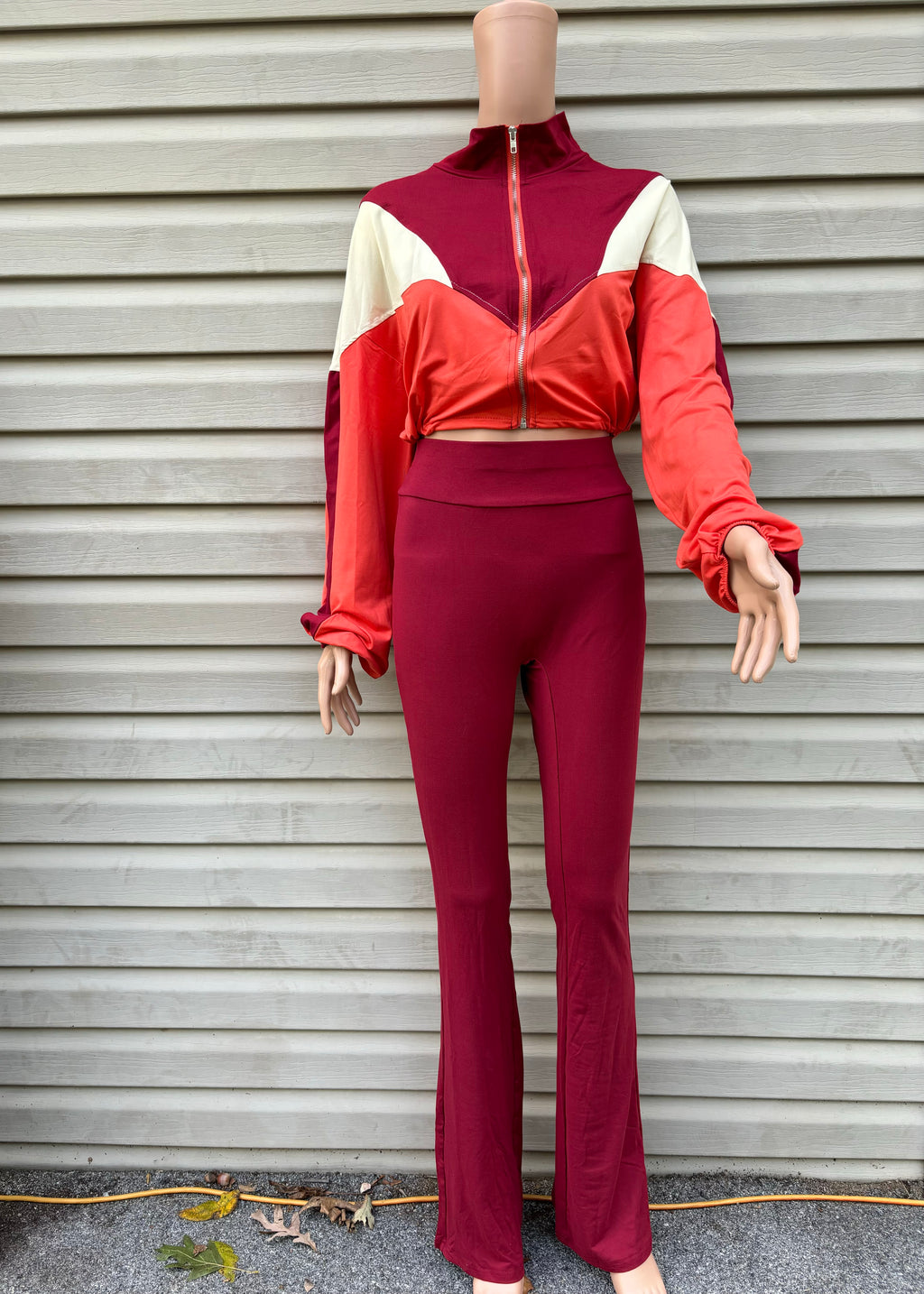 BASIC TONE SWEATSUIT:CRANBERRY