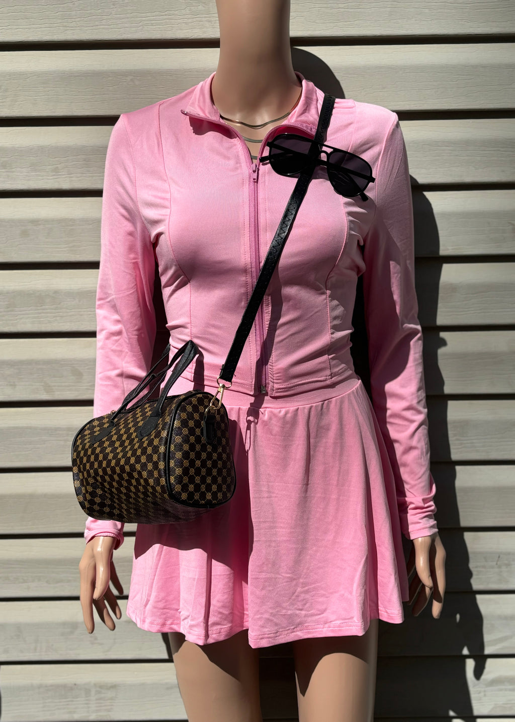BASIC TENNIS SKORT SET:PINK